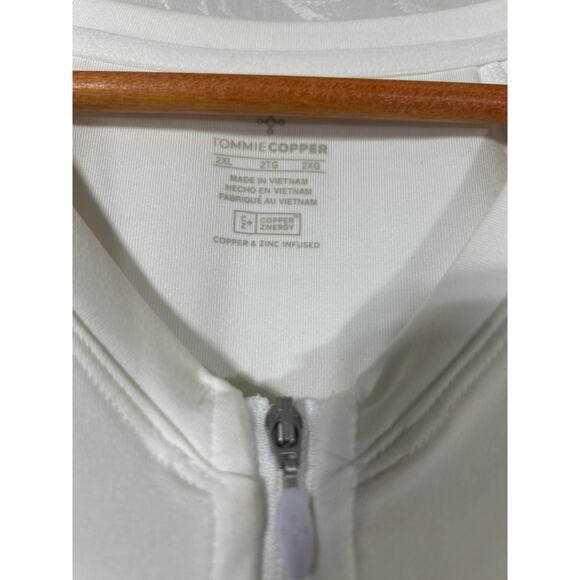 Tommie Copper Womens Short Sleeve Full Back Shirt White 2XL NEW Compression - Picture 4 of 9